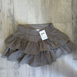 Black and White Checkered Mini skort